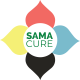 samacure flower logo pastel